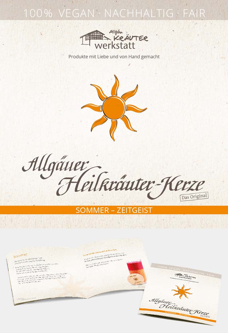 Allgäuer Heilkräuter-Kerze - Zeitgeist