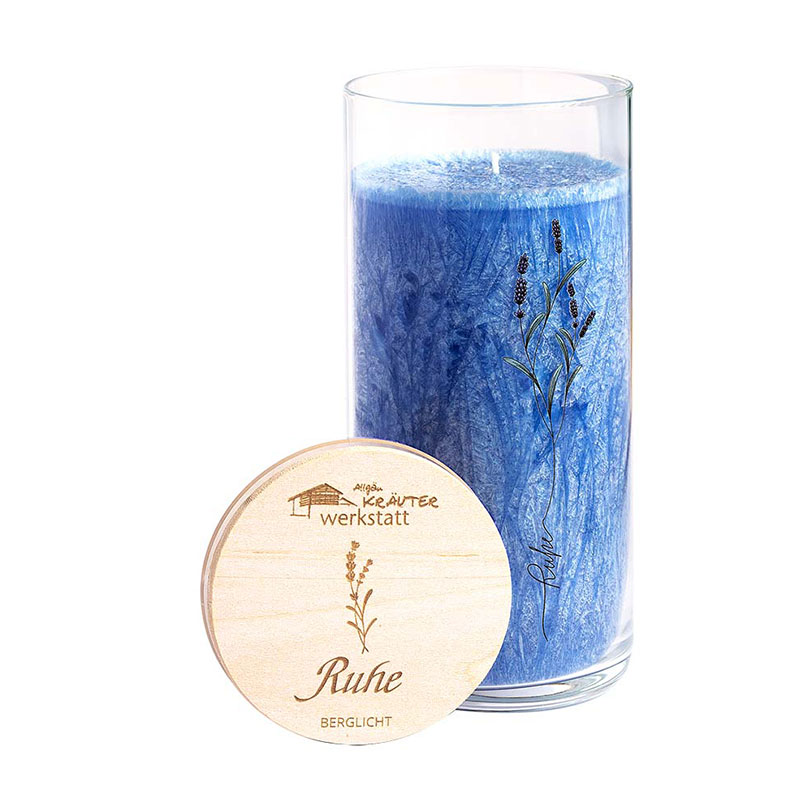 Heilkraeuterkerze im Glas - Ruhe