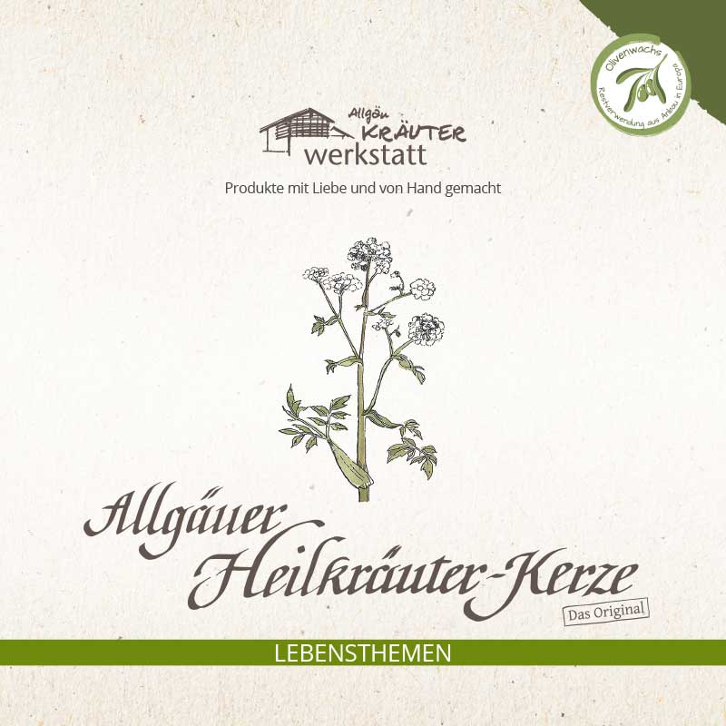 Allgäuer Heilkräuter-Kerze - Lebensthemen