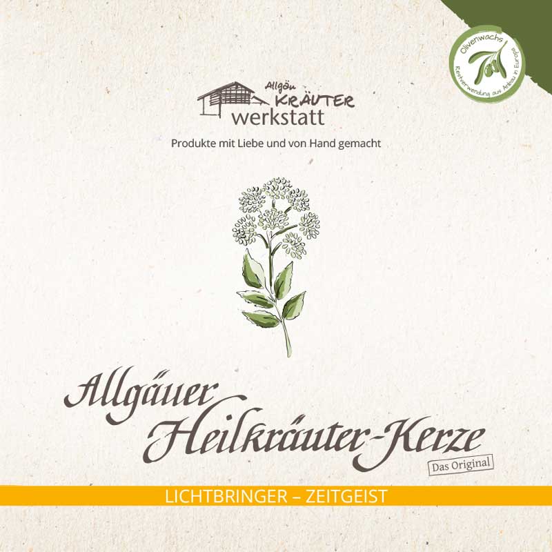 Allgäuer Heilkräuter-Kerze im Glas - Lichtbringer