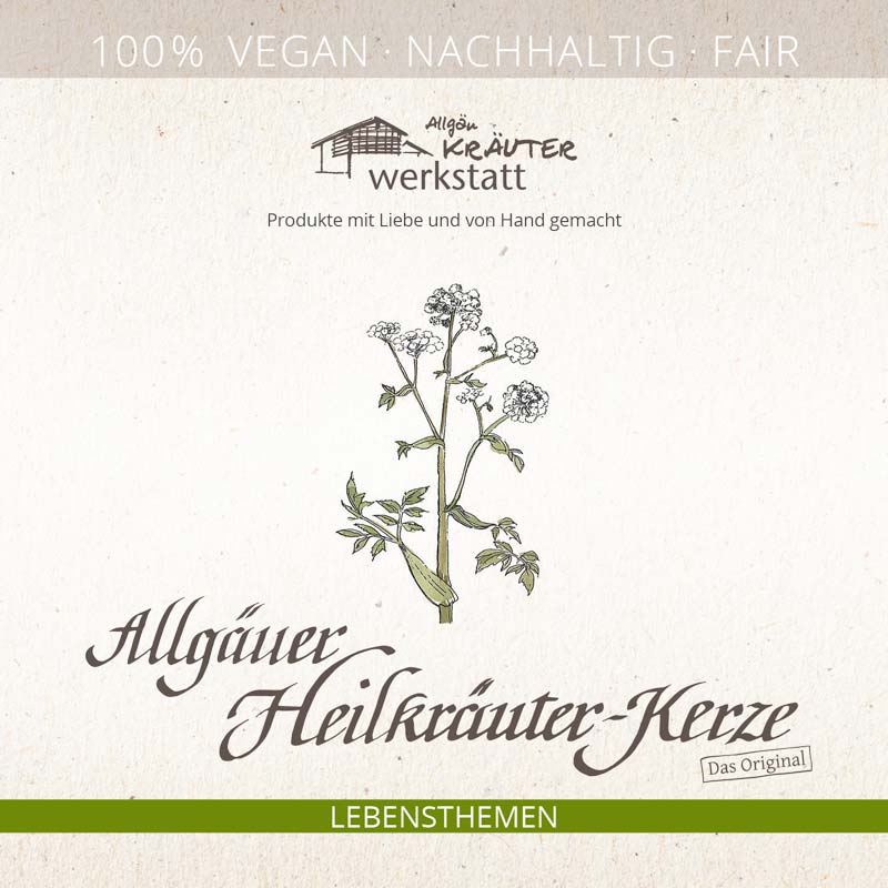 Allgäuer Heilkräuter-Kerze - Lebensthemen