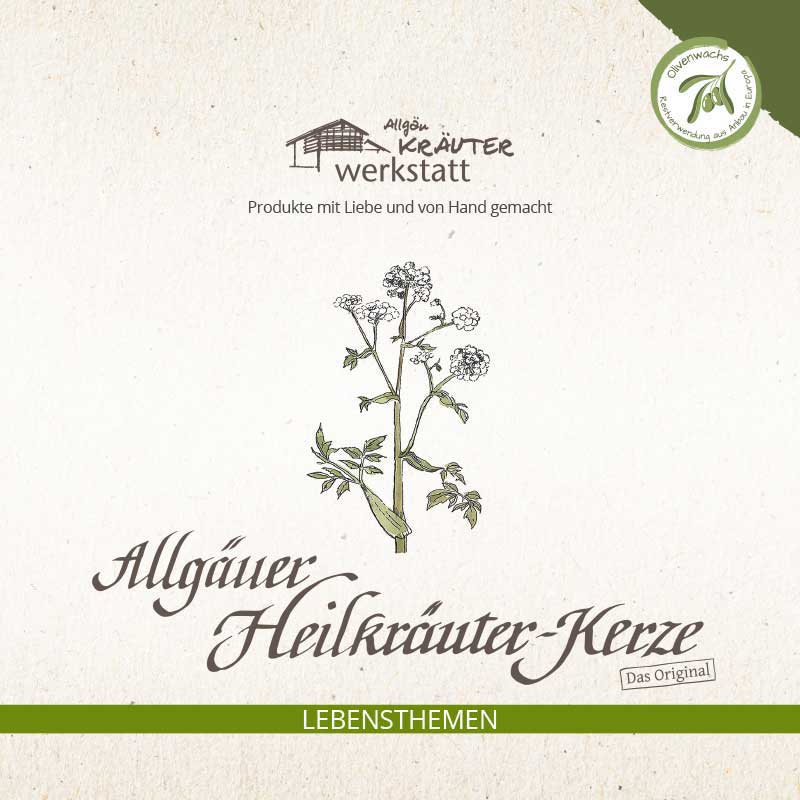 Heilkräuterkerze Lebensthemen